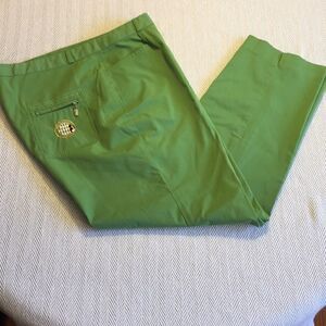 MIN JUNG Crops/Capris Gorgeous Lime w/Stretch Waist 18", Inseam 26" Preworn